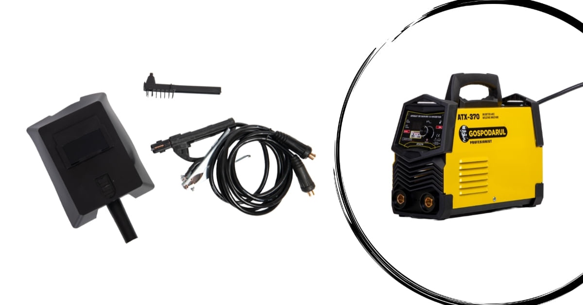 Aparat de sudura cu invertor Gospodarul Profesionist ATX370 + Masca sudura, coltare magnetice, electrozi, manusi, 2, atomico.ro