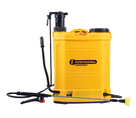 Pompa de stropit Gospodarul Profesionist 16L - 2 in 1 cu baterie + actionare manuala, 3 duze incluse - RESIGILAT, 1, atomico.ro
