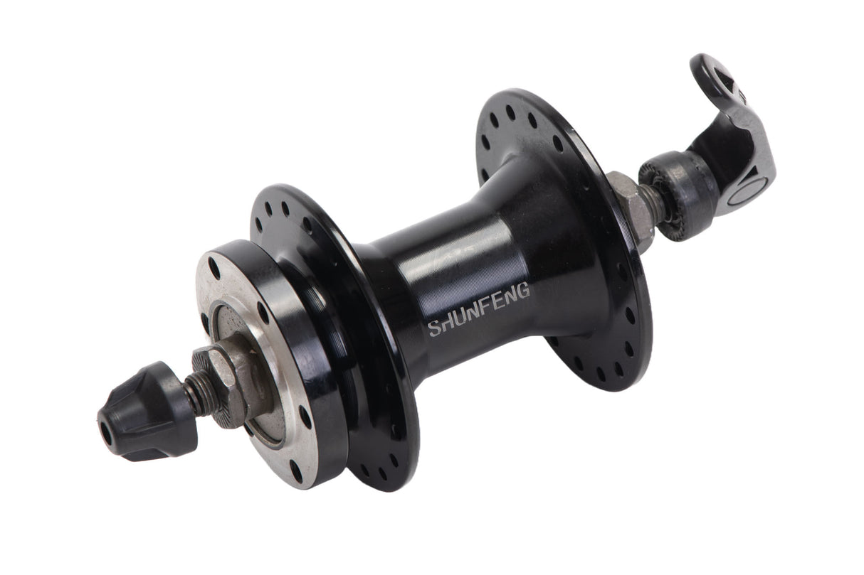 Butuc fata 26, aluminiu, disc, prindere rapida, cu bile, 36H, 3, atomico.ro