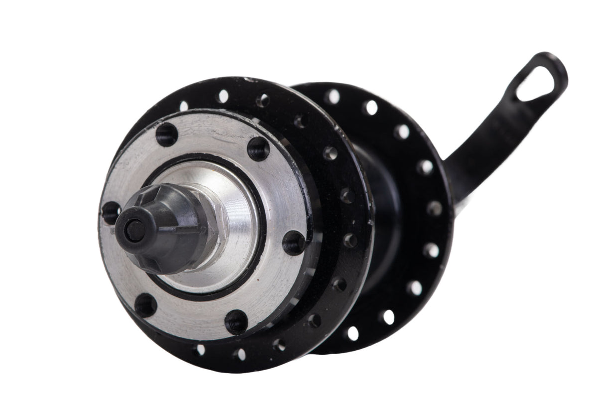 Butuc spate 26, casetat, aluminiu, disc, prindere rapida, cu rulment, 32H, 5, atomico.ro