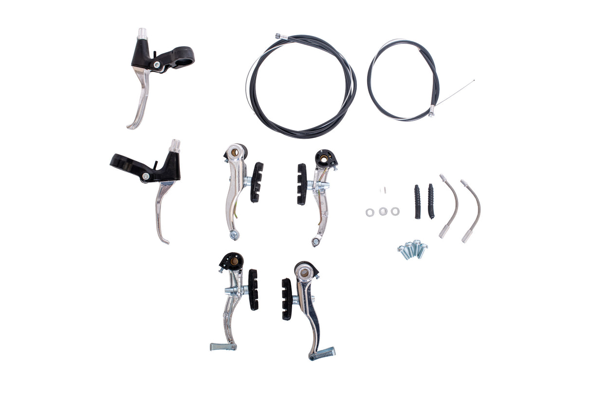 Set complet frana V-Brake, manete aluminiu, 1, atomico.ro