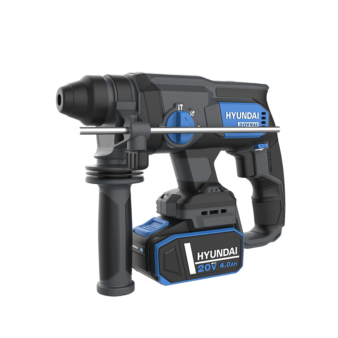 Ciocan rotopercutor brushless cu acumulator 20V Hyundai RH20X-20 - SOLO, 4700 bpm, 2J, 1, atomico.ro