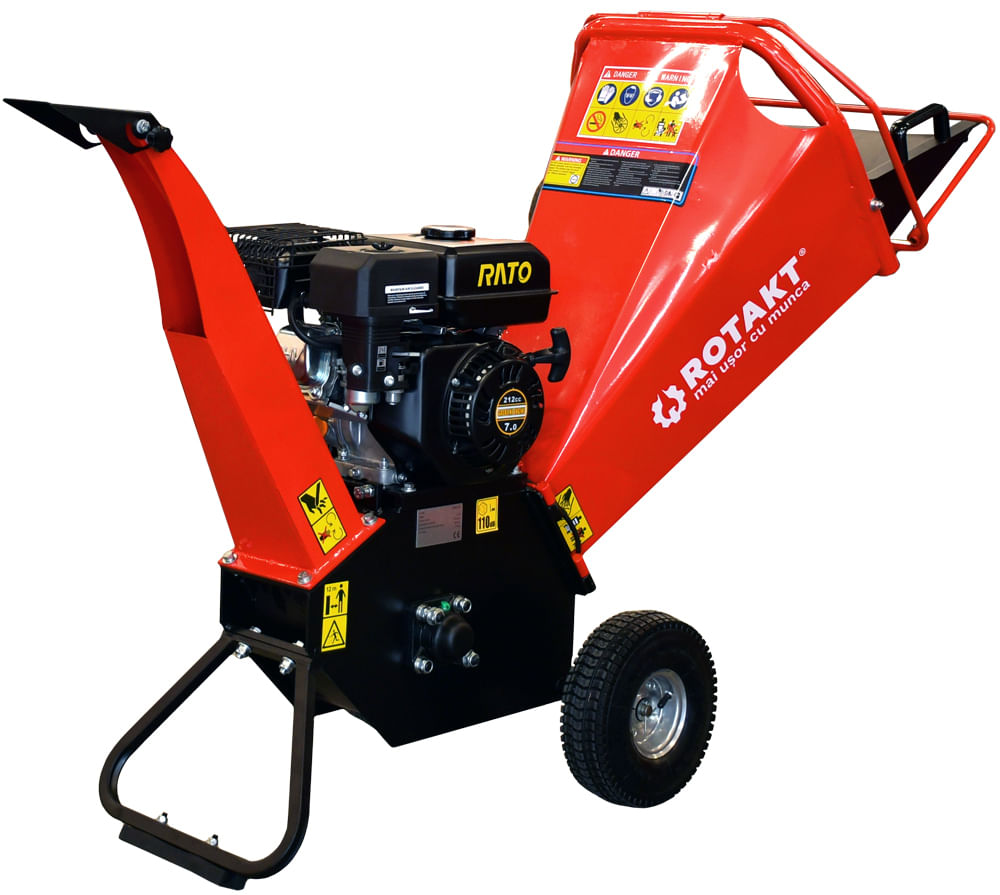 Tocator de crengi, Rotakt ROTC-7H, motor 7 CP, capacitate maxima tocare lemn 5 m³/ora, diametru maxim de tocare lemn 100 mm, 1, atomico.ro
