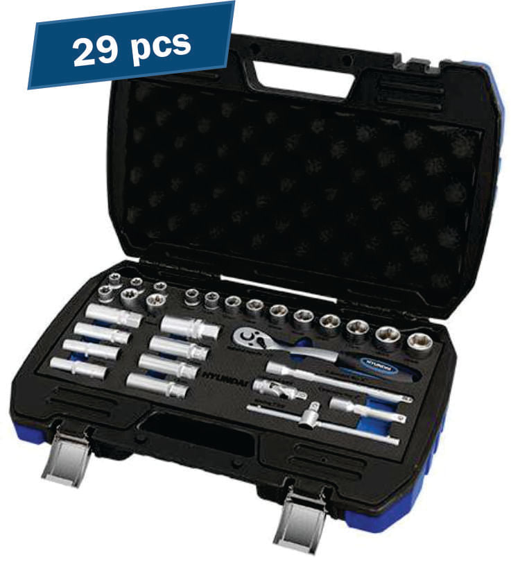 Trusa de scule 29 piese 3/8 HYUNDAI HY-59652, 1, atomico.ro