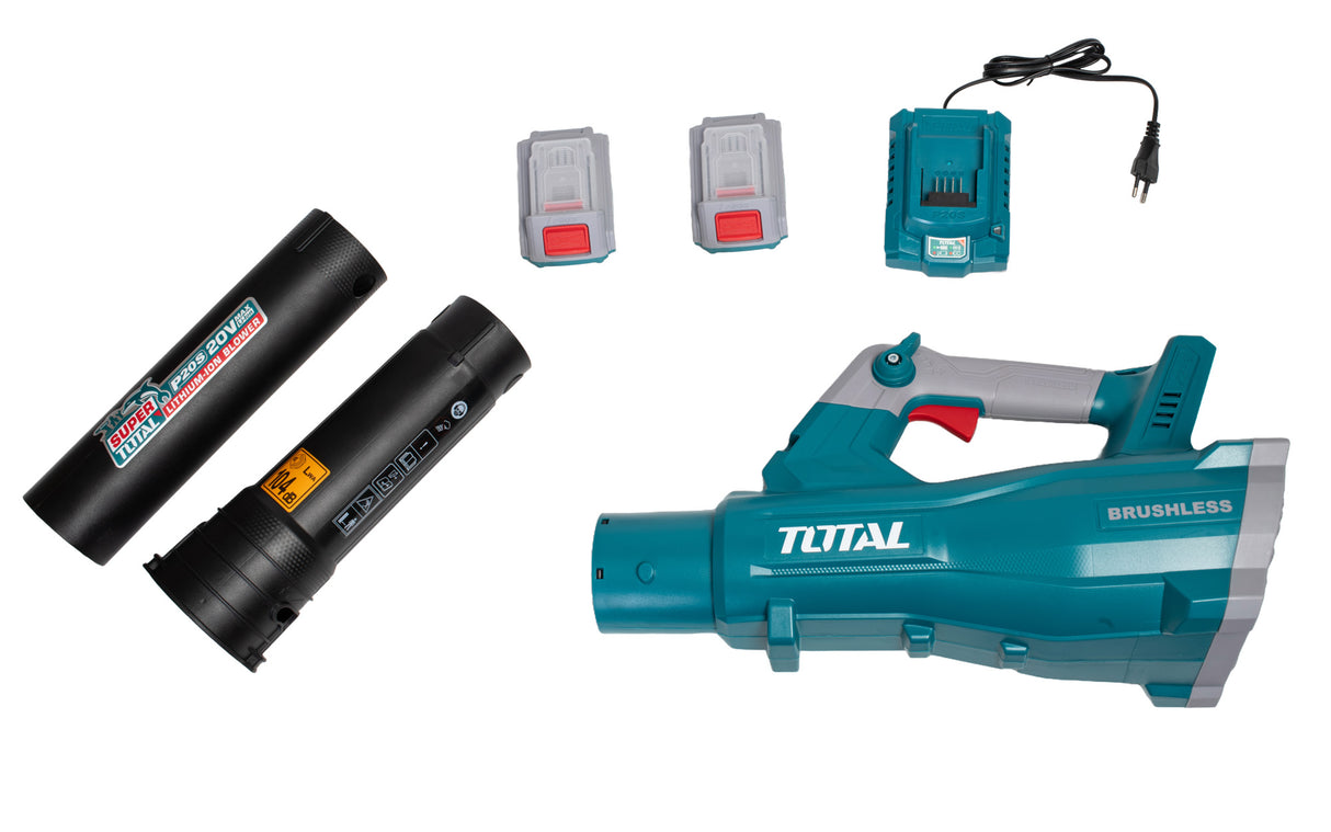 Suflanta de frunze pe acumulator TOTAL, 20V, LI-ION INCLUDE ACUMULATOR SI INCARCATOR, 1, atomico.ro