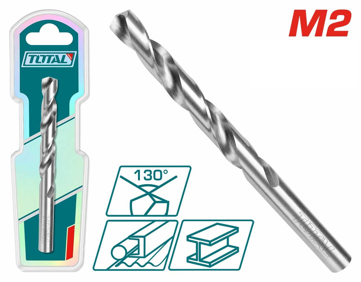 Burghiu pentru metal TOTAL M2 HSS - 6X93mm INDUSTRIAL, 1, atomico.ro