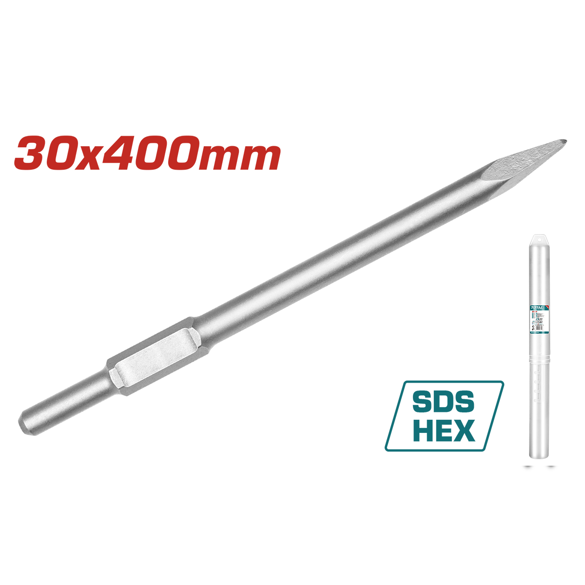 Spit cu prindere hex TOTAL – 30x410 mm (Industrial), 5, atomico.ro