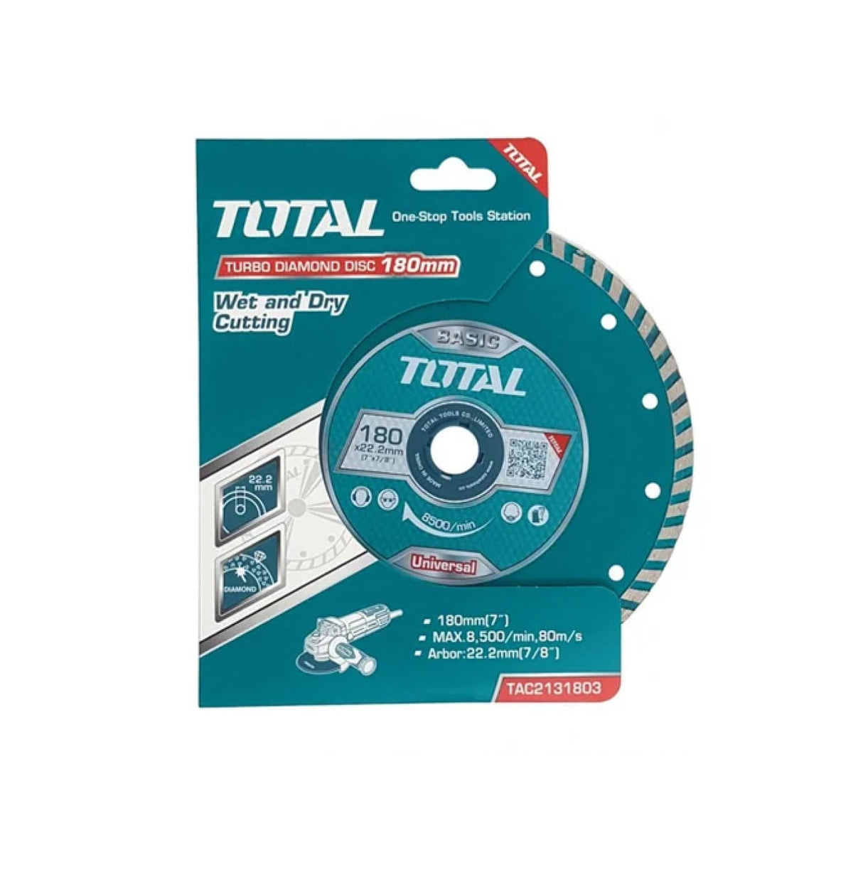 Disc debitare beton Total - 180mm, 1, atomico.ro