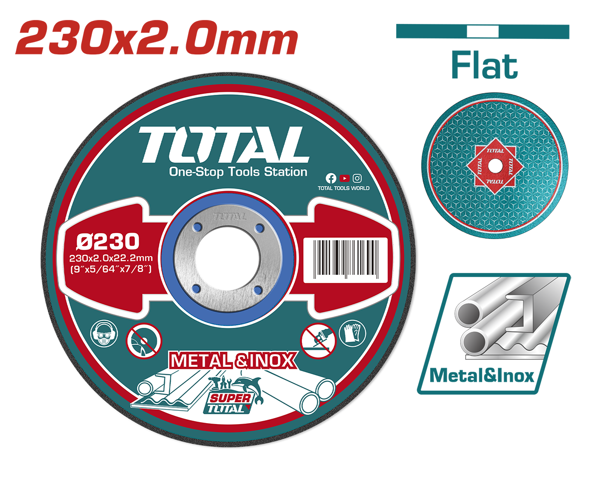Disc debitare metale TOTAL - 230 mm, 2, atomico.ro