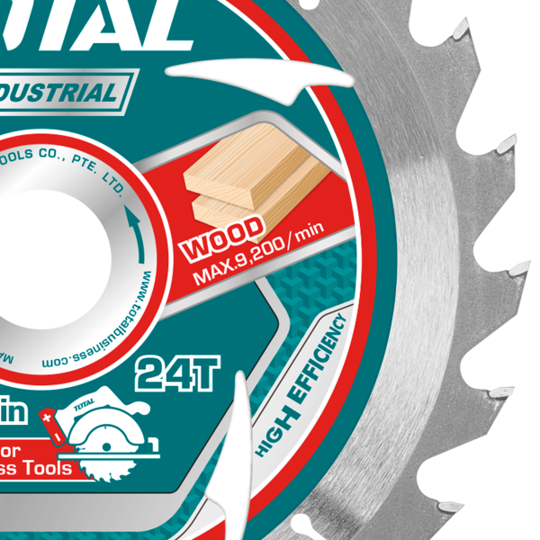 Set discuri lemn TOTAL 165 mm, 24 dinti, ultra subtiri, ax 20 mm, 2 bucati, 3, atomico.ro