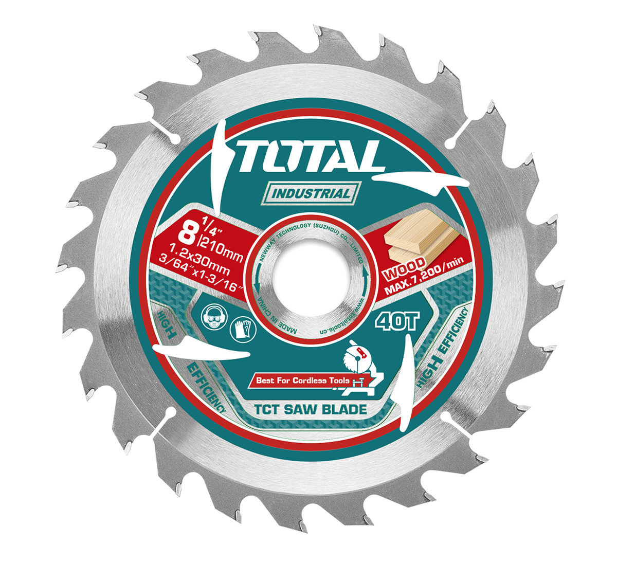 Panza fierastrau TCT pentru lemn TOTAL – 210 mm, 1, atomico.ro