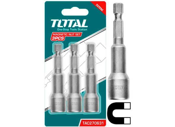 Set 3chei TOTAL, 12mm -1/4 hex - 65mm, 1, atomico.ro