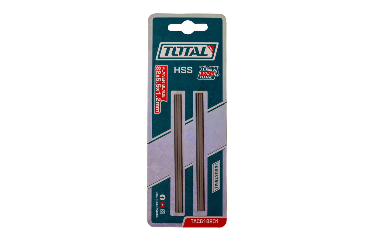 Set lame rindea electrica Total Industrial - HSS - 82x5.5x1.2mm - 2 buc, 2, atomico.ro