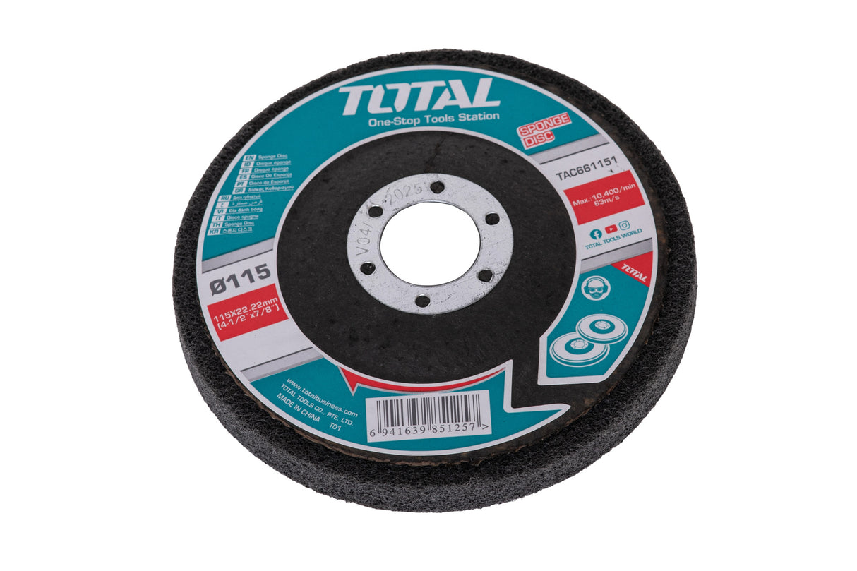 Disc burete TOTAL pentru curatare rugina si vopsea, 115x22.22mm, 2, atomico.ro