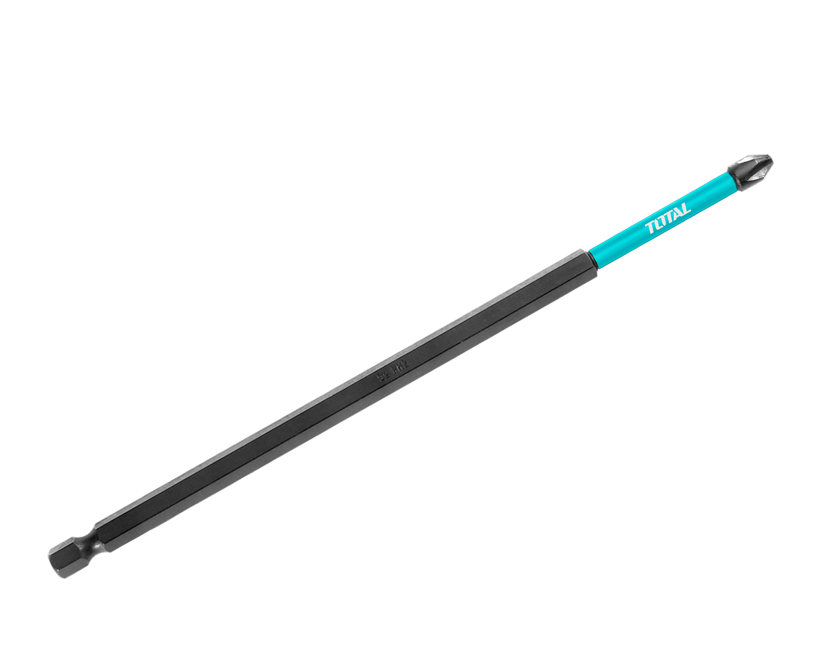 Bit impact TOTAL PH2 x 250 mm – otel S2, magnetic, 1/4” hex, 1, atomico.ro