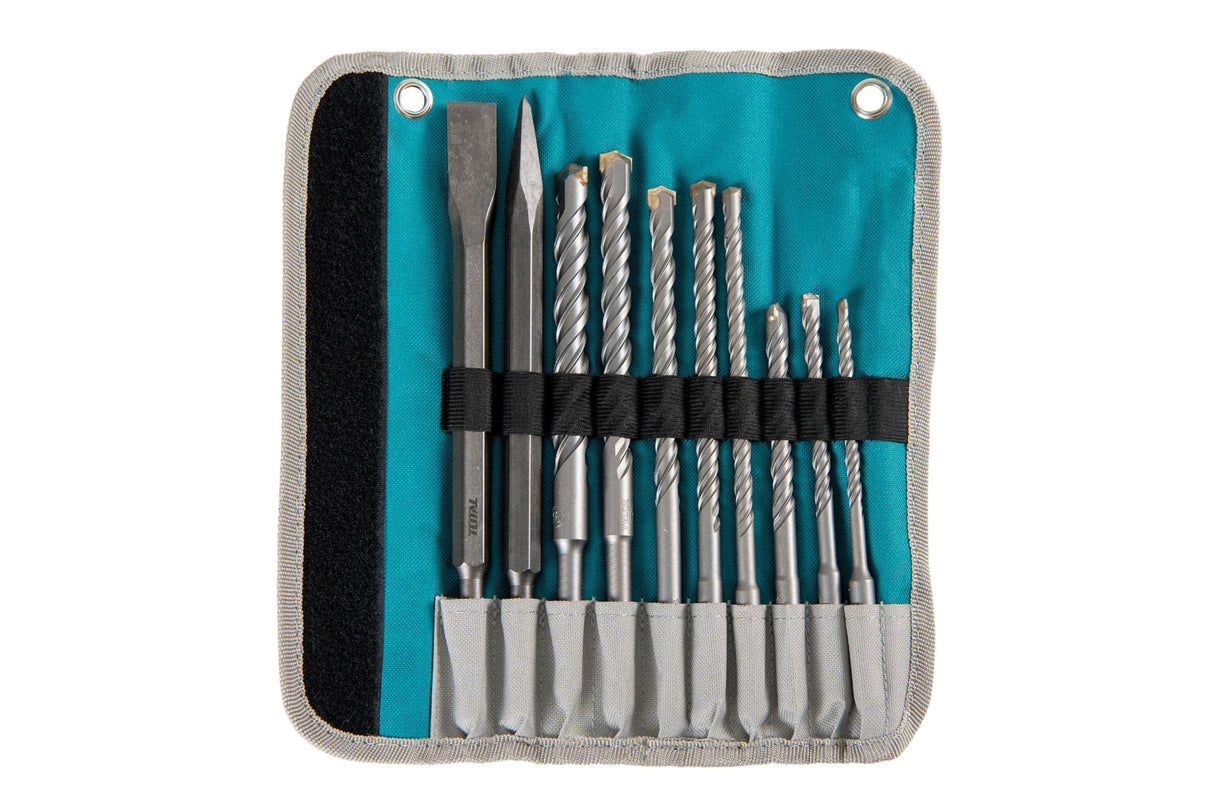 Set 10 piese SDS Plus TOTAL dalta, spitz si burghie, 2, atomico.ro