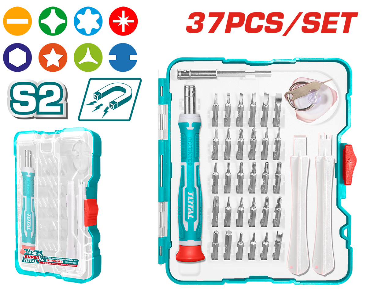 Set surubelnite de precizie Total - 37 buc., 5, atomico.ro