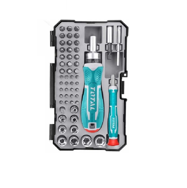 Set surubelnita cu clichet TOTAL - 33 PIESE INDUSTRIAL, 1, atomico.ro
