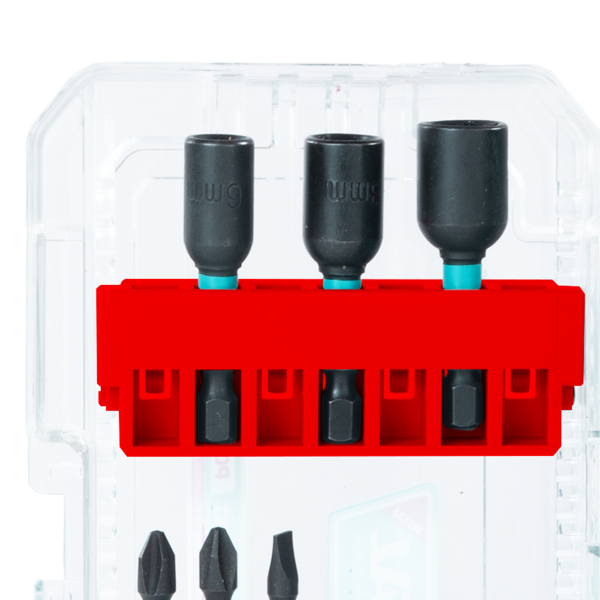 Set biti impact TOTAL 31 piese, 25/50/89 mm, piulite magnetice, suport inclus, 2, atomico.ro