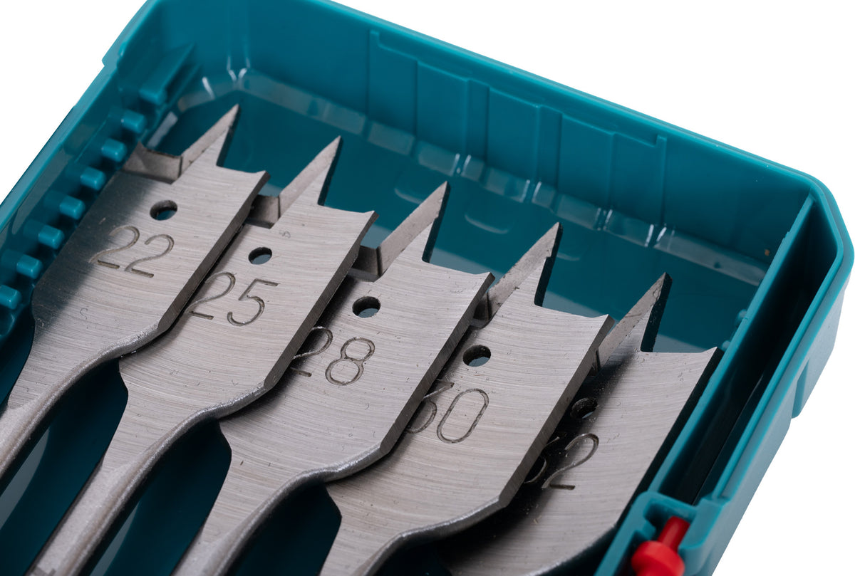 Set 12 buc. burghie plate pentru lemn TOTAL, 8–32 mm, tija hex 1/4", 3, atomico.ro