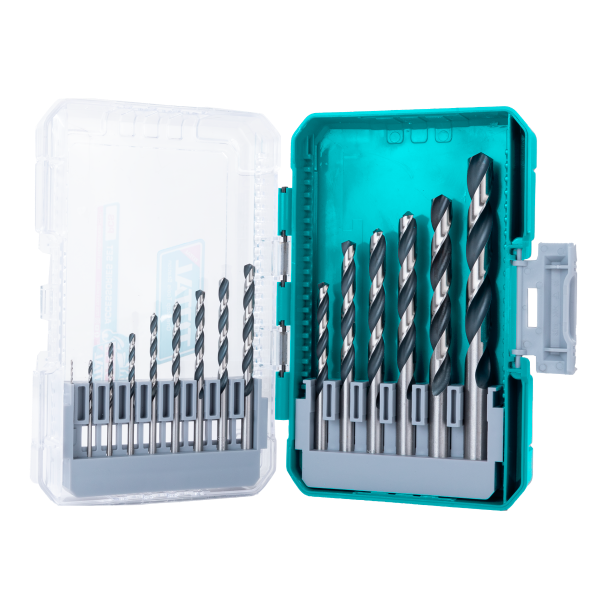 Set burghie metal TOTAL 15 piese, HSS 4341, 1–12 mm, 5, atomico.ro