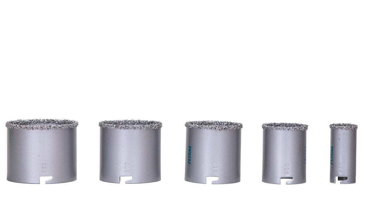 Set carote TOTAL pentru zidarie 33mm, 53mm, 67mm, 73mm, 83mm, 2, atomico.ro