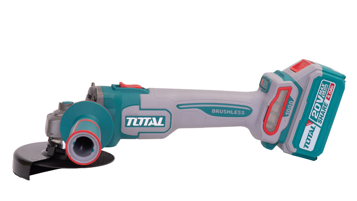 Polizor unghiular TOTAL Industrial 20V – 4.0Ah, motor fara perii (include 1 acumulator, 1 incarcator), 2, atomico.ro