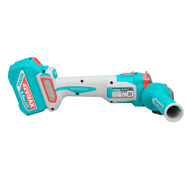 Polizor unghiular TOTAL 115 mm, 42V, 1280W, brushless (INCLUDE 2 ACUMULATORI, 1 INCARCATOR), 5, atomico.ro