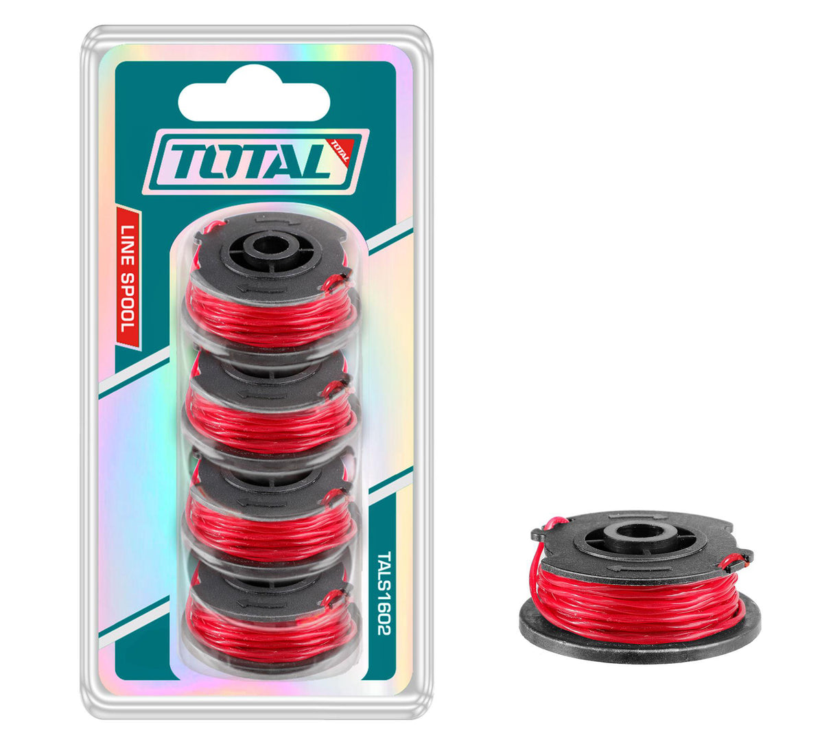 Fir trimmer TOTAL 1.6 mm, spiralat, bobina 5 m, pentru trimmer cu acumulator, 1, atomico.ro
