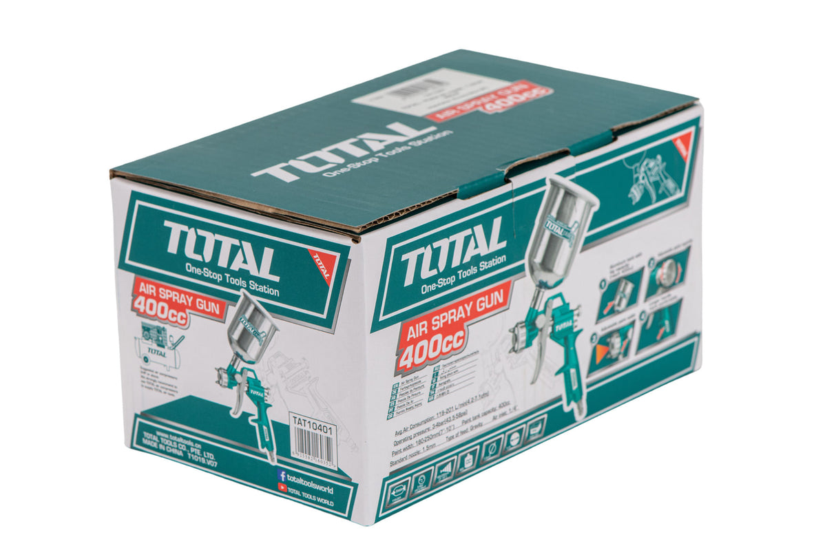 Pistol de vopsit TOTAL - 1.5mm - 400ml, 3, atomico.ro