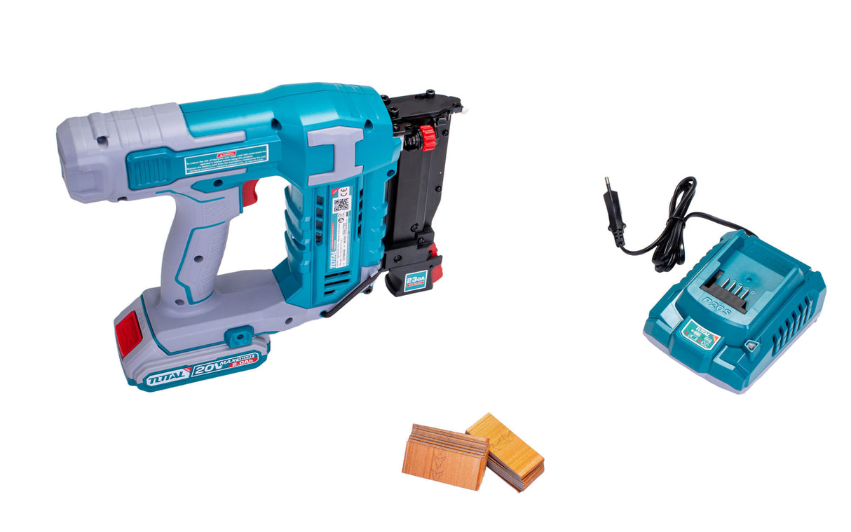 Pistol cuie pentru mobila TOTAL 20V-2.0Ah 10mm-35mmINCLUDE ACUMULATOR+ INCARCATOR, 3, atomico.ro