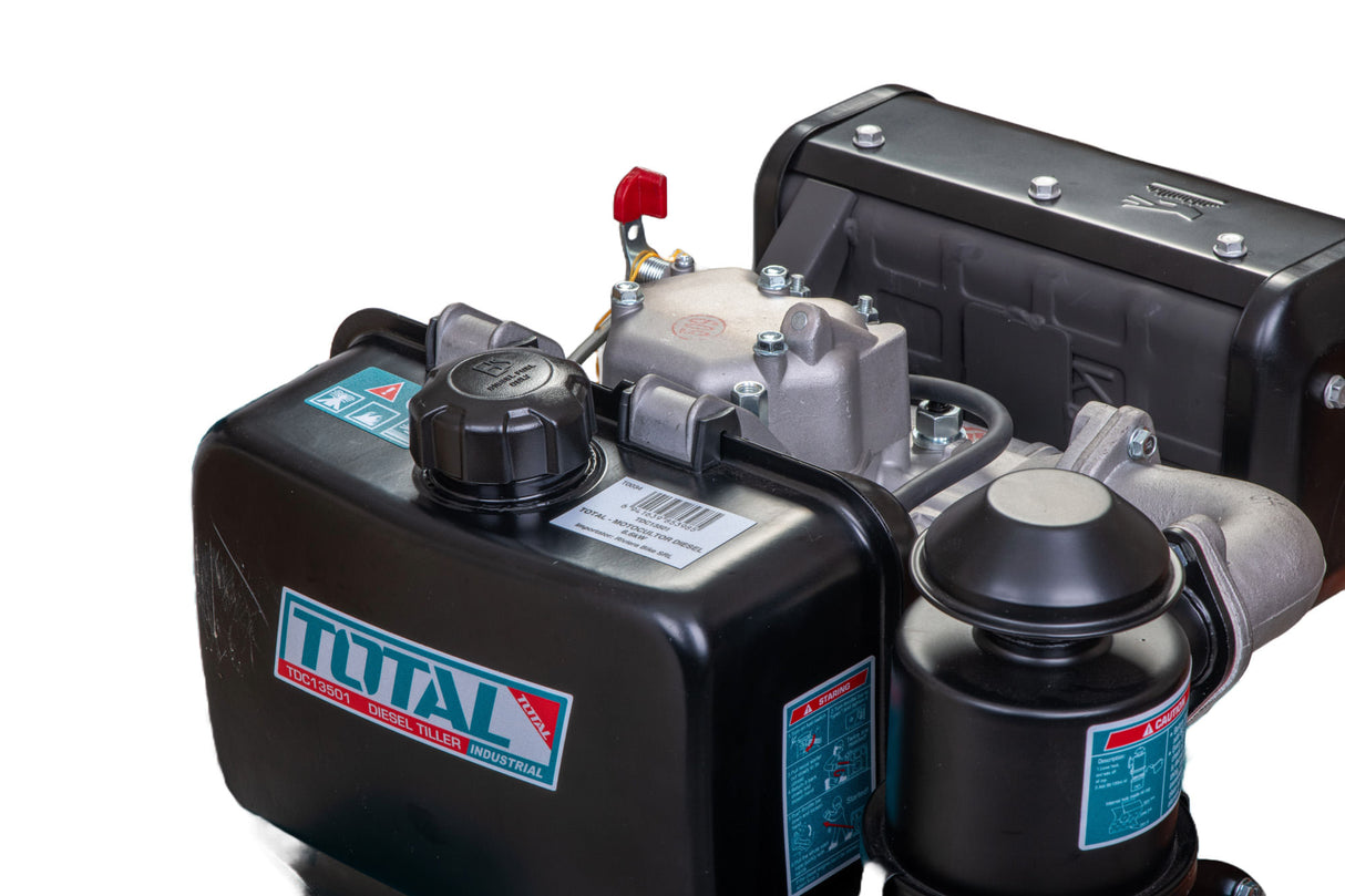 Motocultor DIESEL TOTAL 9 CP, cu set freze si roti de transport, 7, atomico.ro