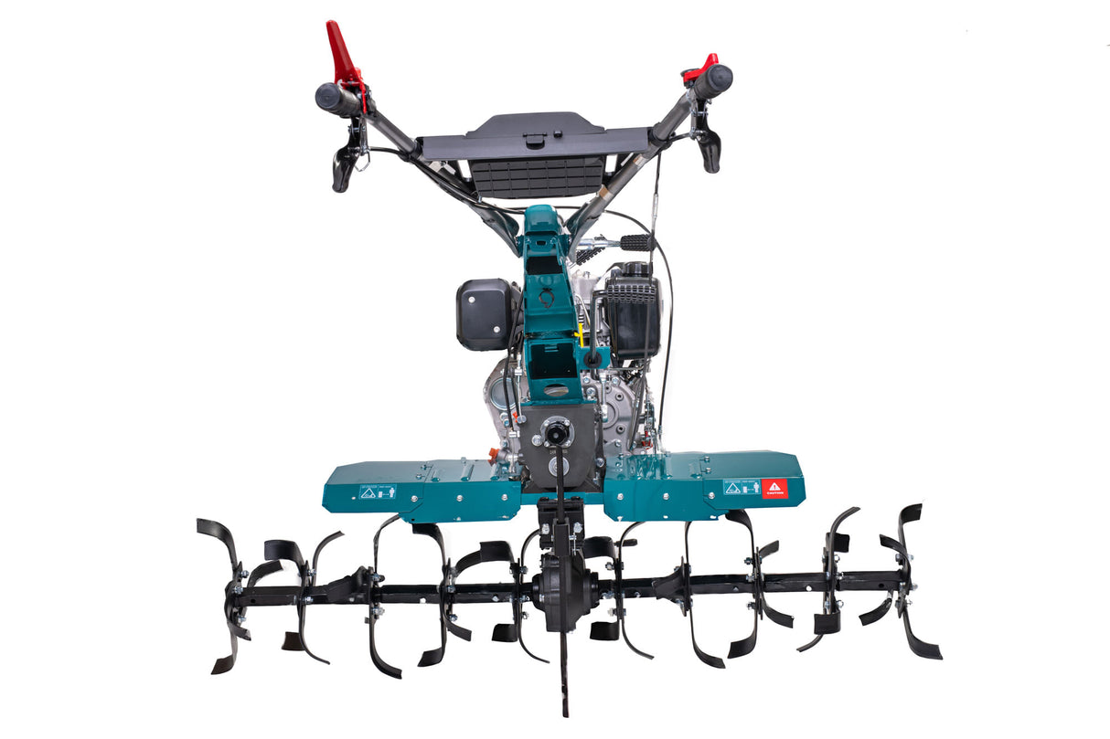 Motocultor DIESEL TOTAL 9 CP, cu set freze si roti de transport, 2, atomico.ro