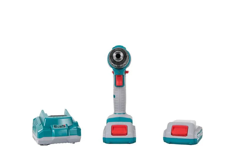 Masina de gaurit TOTAL Industrial cu acumulator 20V-2.0Ah Li-Ion (include 2 acumulatori, 1 incarcator) - Resigilat, 1, atomico.ro