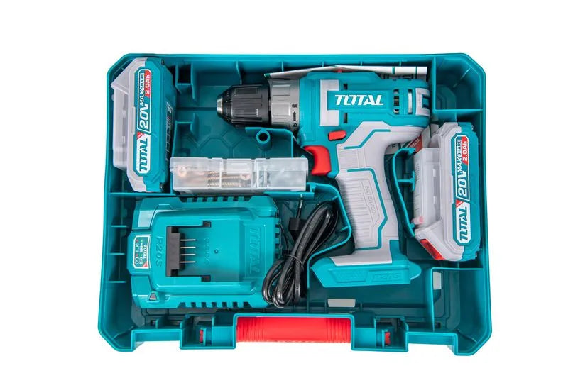 Masina de gaurit TOTAL Industrial cu acumulator 20V-2.0Ah Li-Ion (include 2 acumulatori, 1 incarcator) - Resigilat, 3, atomico.ro