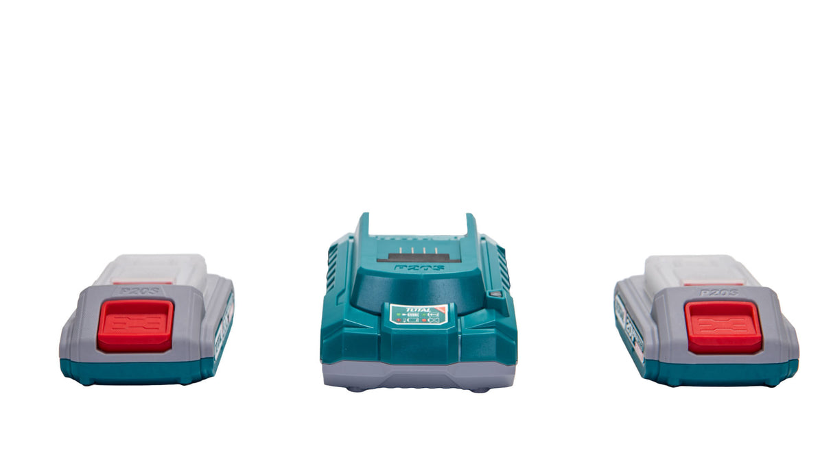 Pachet 2 baterii si incarcator TOTAL 20V 2.0 Ah, 2, atomico.ro