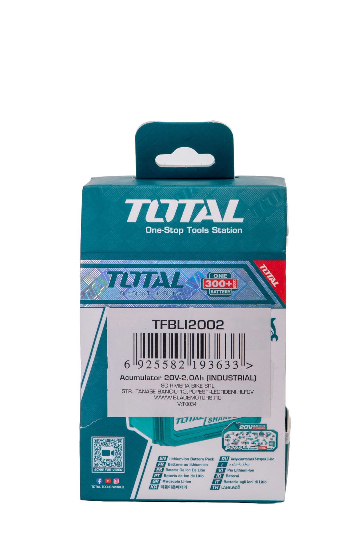 Acumulator TOTAL Industrial - 20V - 4.0Ah, 3, atomico.ro