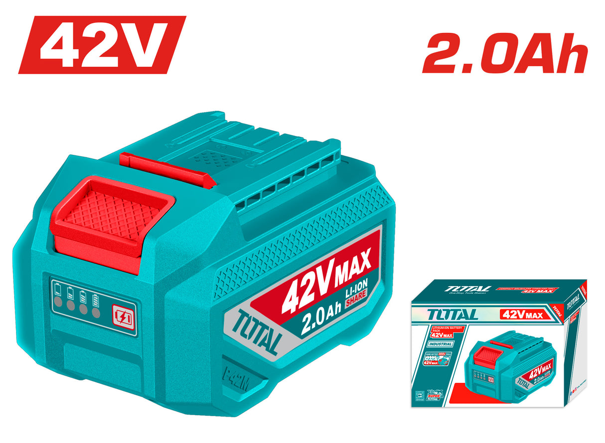 Acumulator TOTAL 42V 2.0Ah Li-Ion (INDUSTRIAL), 1, atomico.ro