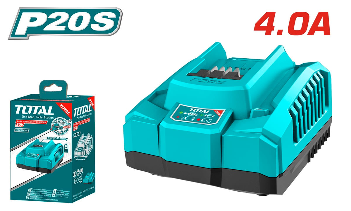Incarcator rapid TOTAL 20V-4.0AH INDUSTRIAL, 4, atomico.ro