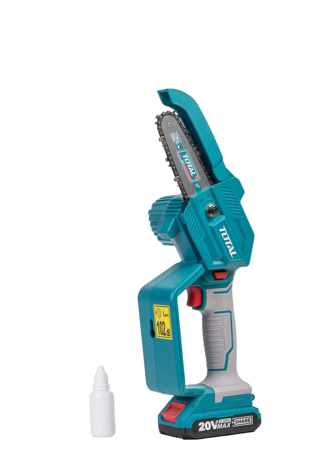 Fierastrau pentru crengi TOTAL 20V, lama 5'' (13 cm), cu acumulator Li-Ion (INCLUDE INCARCATOR SI ACUMULATOR), 3, atomico.ro