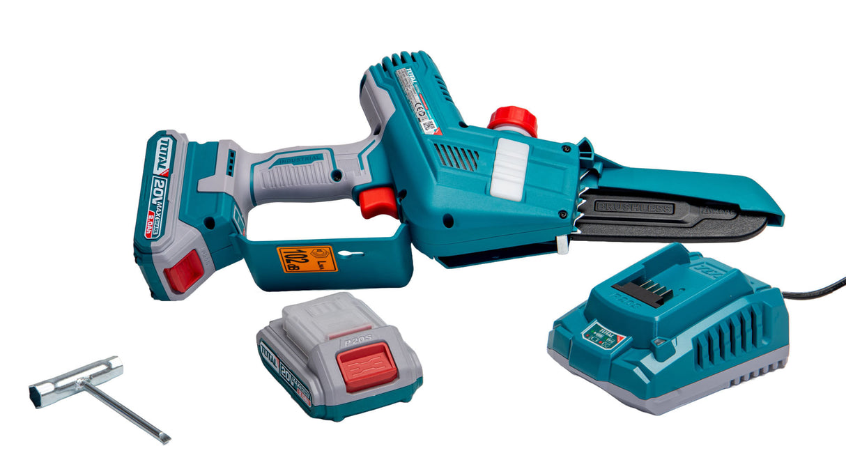 Minifierastrau cu acumulator TOTAL Li-ion 20V / 2Ah INCLUDE 2 ACUMULATORI + 1 INCARCATOR, 1, atomico.ro