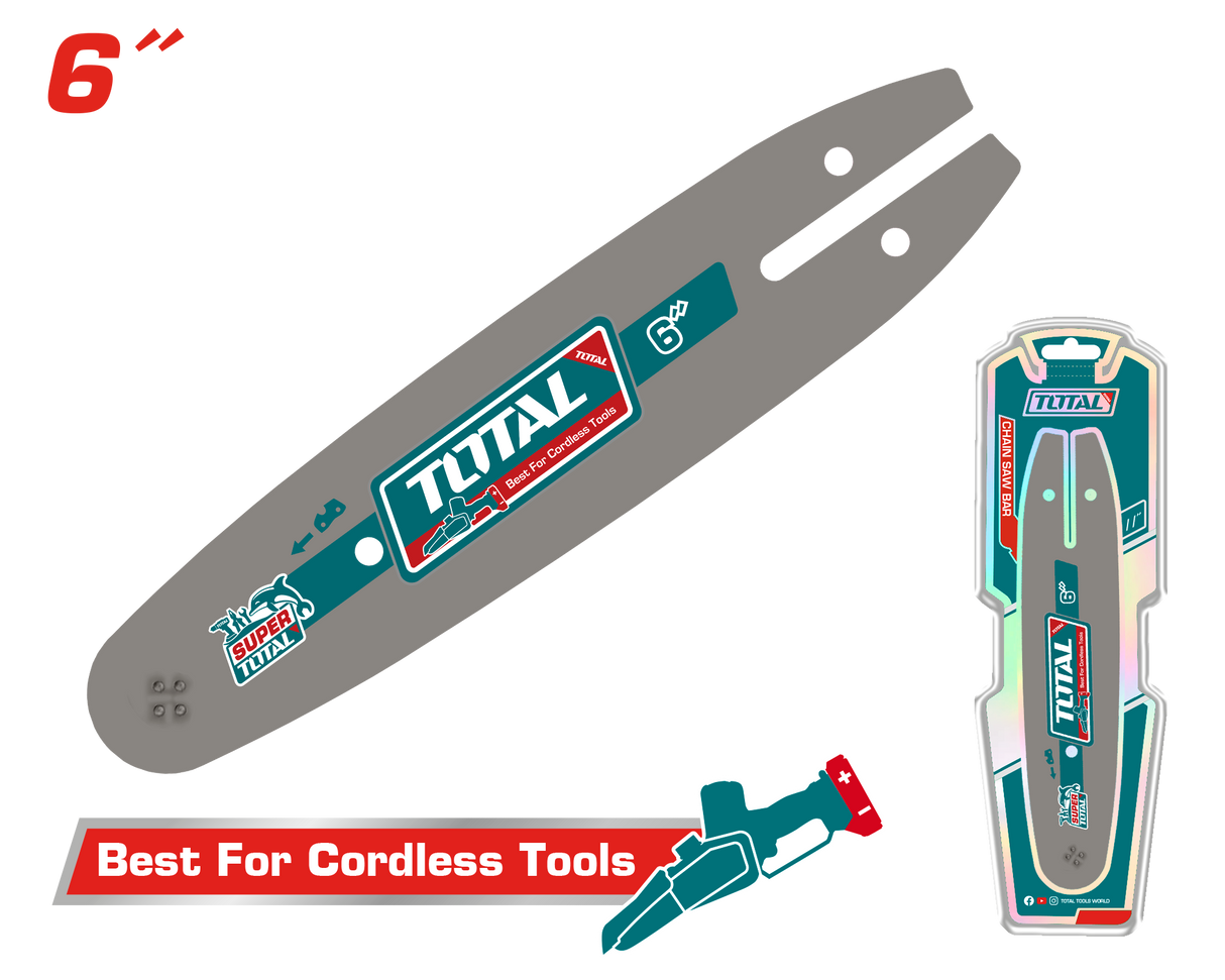 Lama pentru mini drujba TOTAL 6'' (15 cm), canal lant 1.1 mm, compatibila cu TGSLI2068, 2, atomico.ro