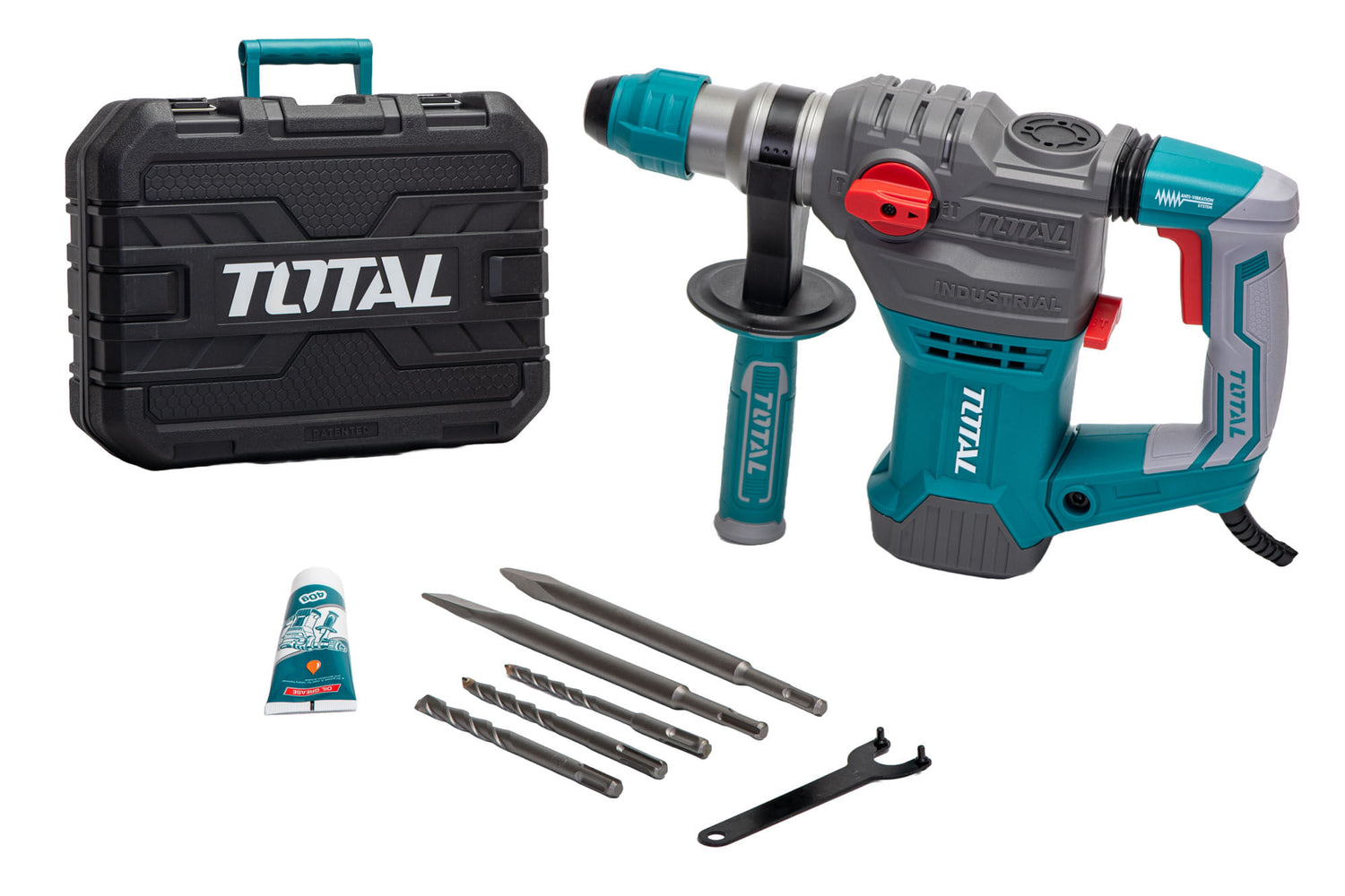 Ciocan rotopercutor Total 5.5J, 1500W - SDS plus, 1, atomico.ro