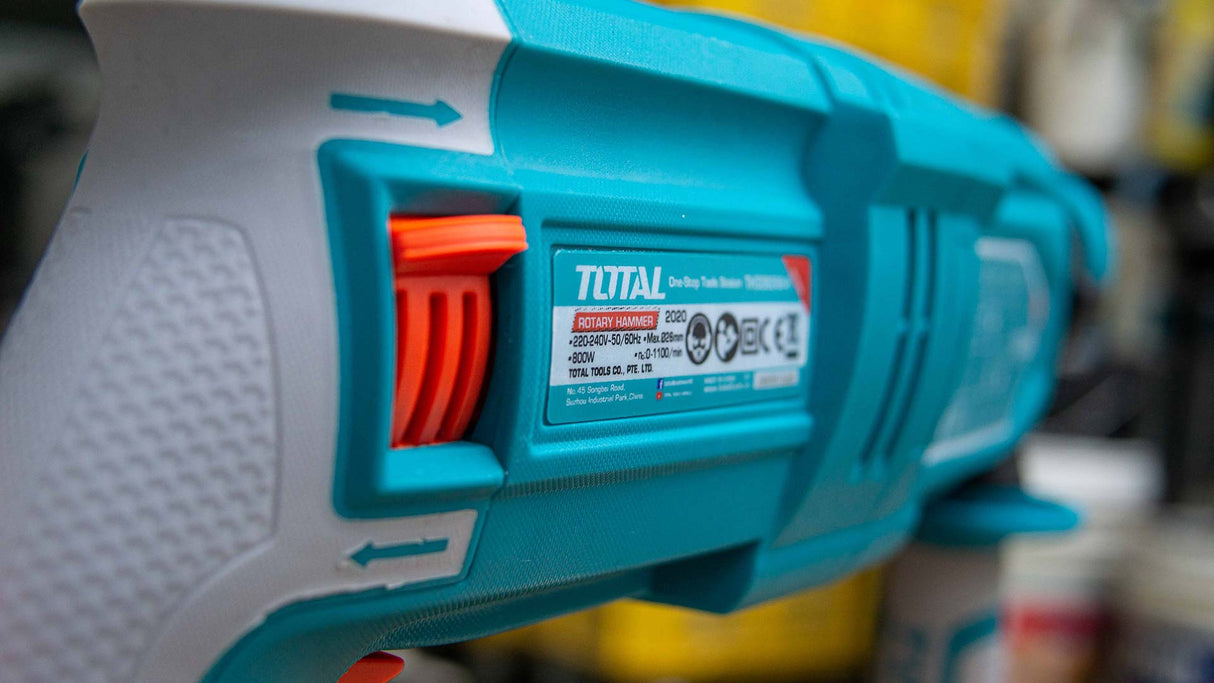 Ciocan rotopercutor TOTAL - 800W, 2.5J, SDS+, 3, atomico.ro