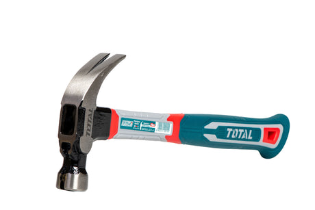 Scule si unelte de mana, Ciocan de dulgherie TOTAL, 450g,  maner din fibra de sticla si suport magnetic pentru cuie, 1, atomico.ro