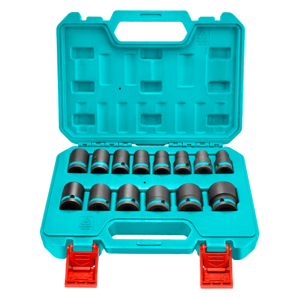 Set tubulare impact TOTAL 1/2", 14 piese, 10–27 mm, Cr-Mo, 2, atomico.ro