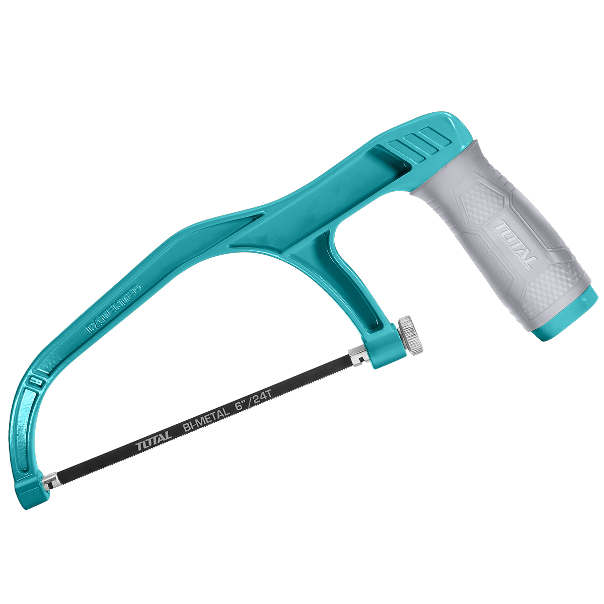 Mini fierastrau TOTAL 150 mm (6") – lama bi-metal M2+6150, maner TPR ergonomic, 1, atomico.ro