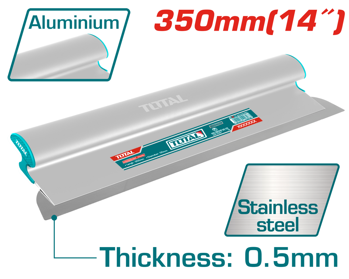 Gletiera TOTAL 350 mm – otel inoxidabil, maner aluminiu, 7, atomico.ro