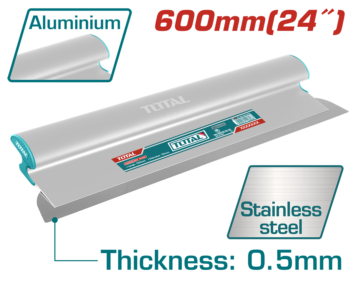 Gletiera TOTAL 600 mm – lama inox, maner aluminiu, 2, atomico.ro