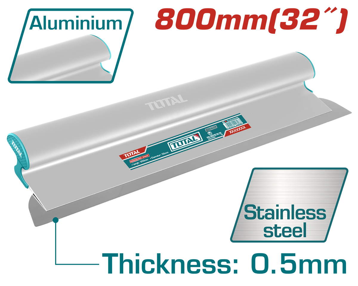Gletiera TOTAL 800 mm – lama inox, maner aluminiu, 2, atomico.ro